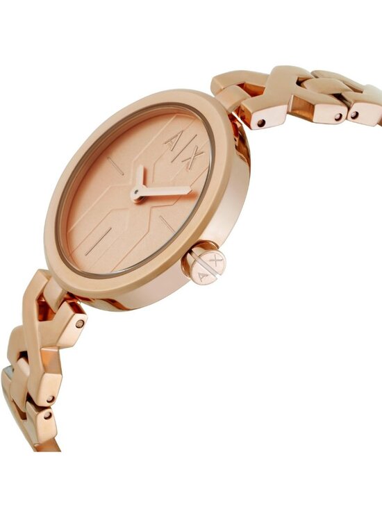 NWT Armani Exchange Quartz Rose Gold Dial Ladies Watch
